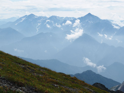 立山連峰の眺め　白馬岳より