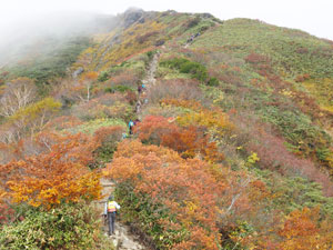 群馬県　谷川岳登山　秋、色鮮やかな紅葉に包まれるはず！