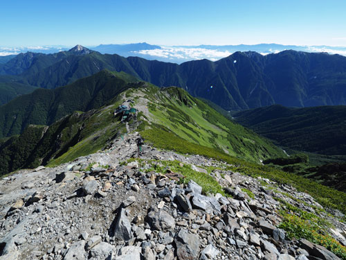 南アルプスの山々