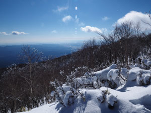 黒檜山山頂　山頂より関東平野の眺望がいい