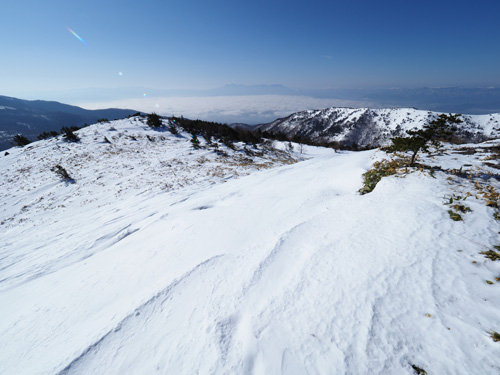 湯ノ丸山山頂より　八ヶ岳と雲海