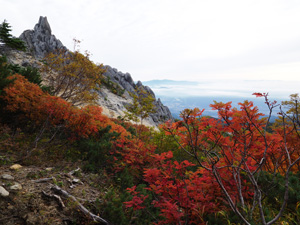 鳳凰三山　地蔵岳まもなく到着