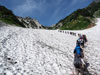 長野県　北アルプス・白馬岳登山　白馬の大雪渓トレッキング